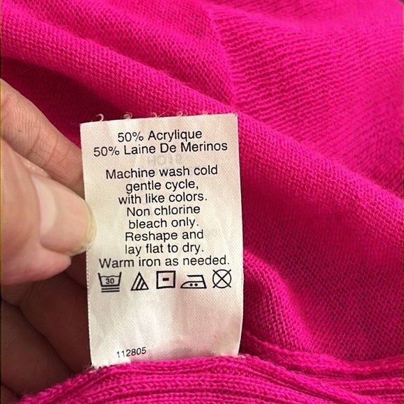 J. Crew Factory Whisper Weight Wool Blend Sweater Women's 2 Pink - Picture 10 of 11